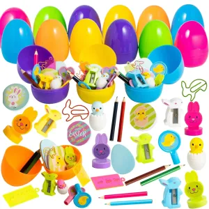 132Pcs Toys Sets Prefilled Easter Eggs