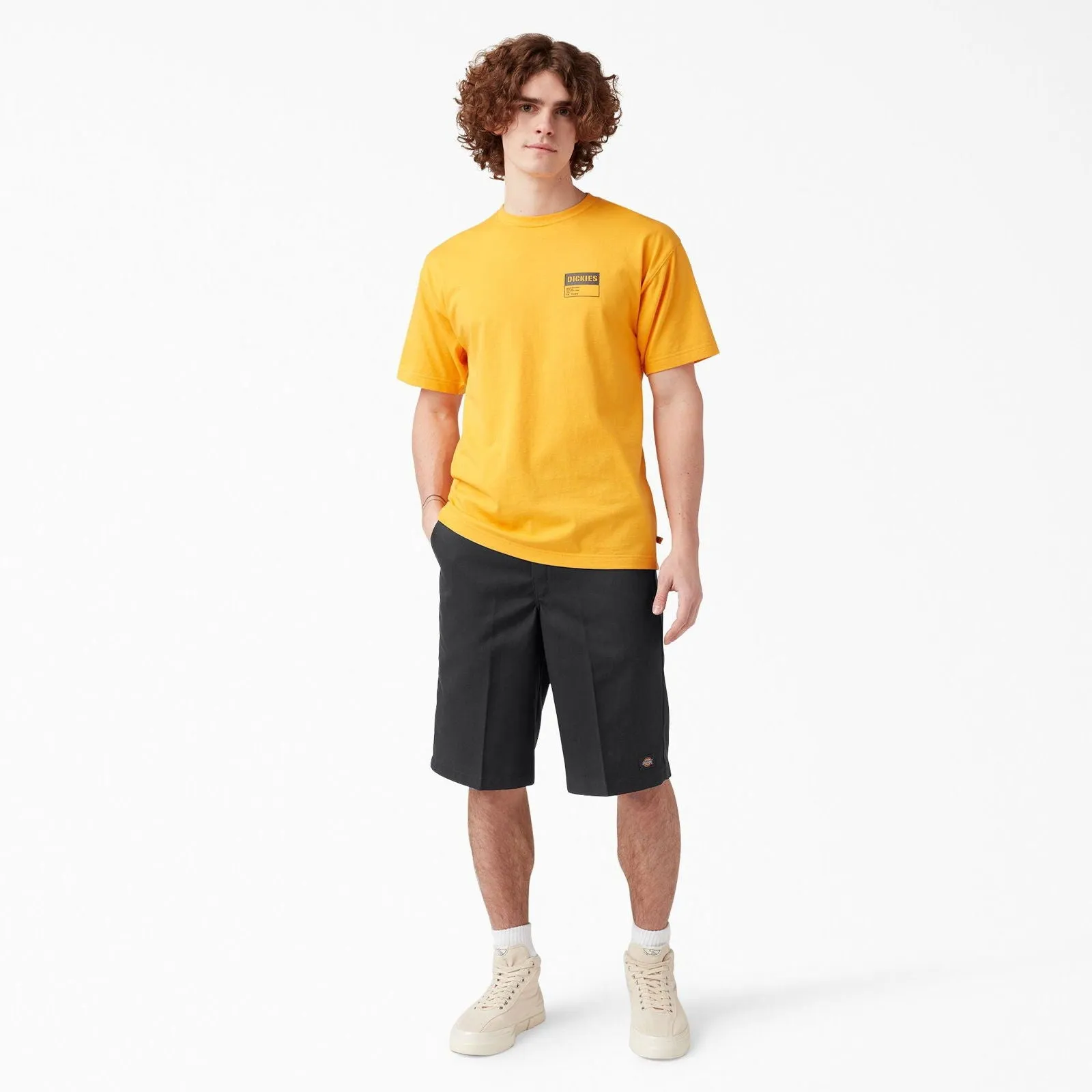 13" Loose Fit Multi-Use Pocket Work Shorts - Black