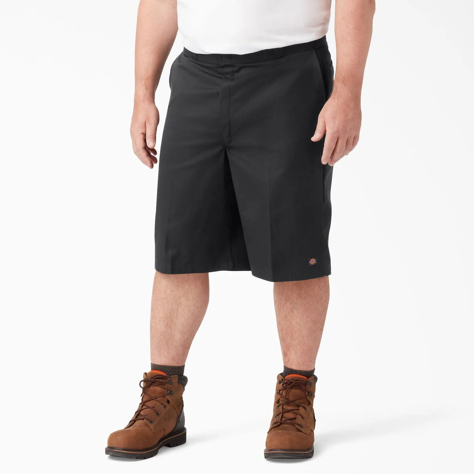13" Loose Fit Multi-Use Pocket Work Shorts - Black