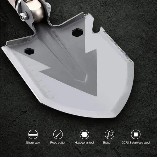 15-in-1 Heavy-Duty Multi-Function Folding Shovel
