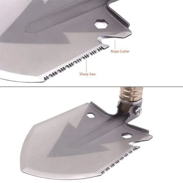 15-in-1 Heavy-Duty Multi-Function Folding Shovel
