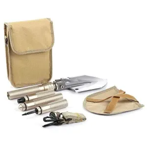 15-in-1 Heavy-Duty Multi-Function Folding Shovel