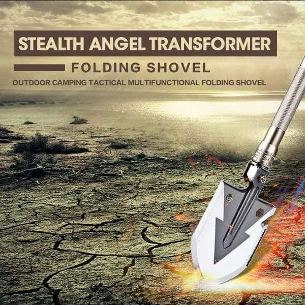 15-in-1 Heavy-Duty Multi-Function Folding Shovel