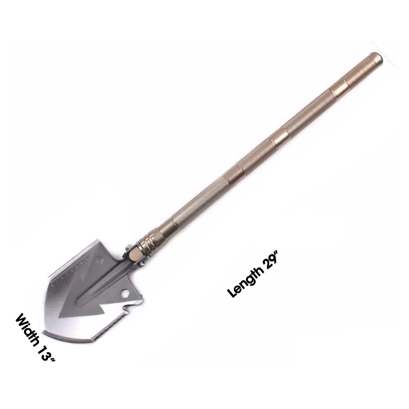 15-in-1 Heavy-Duty Multi-Function Folding Shovel