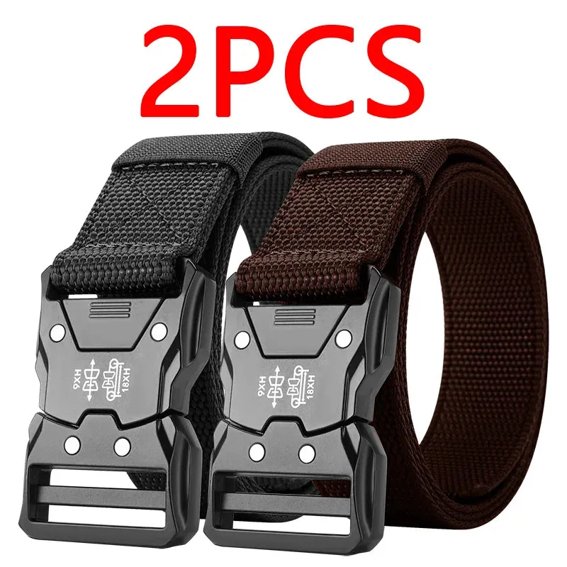 2PC Tactical Waist Belt  Durable Automatic Buckle Perfect for Outdoor