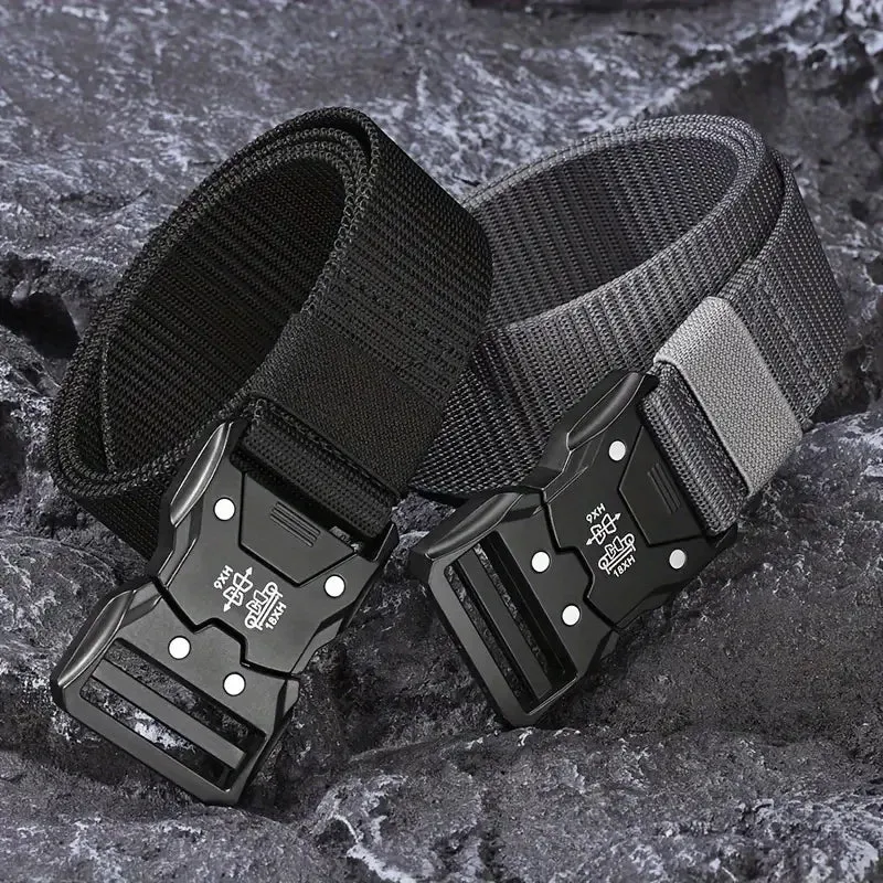 2PC Tactical Waist Belt  Durable Automatic Buckle Perfect for Outdoor