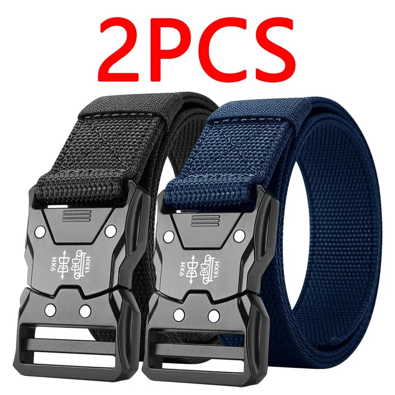 2PC Tactical Waist Belt  Durable Automatic Buckle Perfect for Outdoor