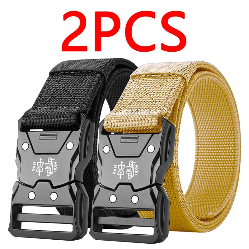 2PC Tactical Waist Belt  Durable Automatic Buckle Perfect for Outdoor