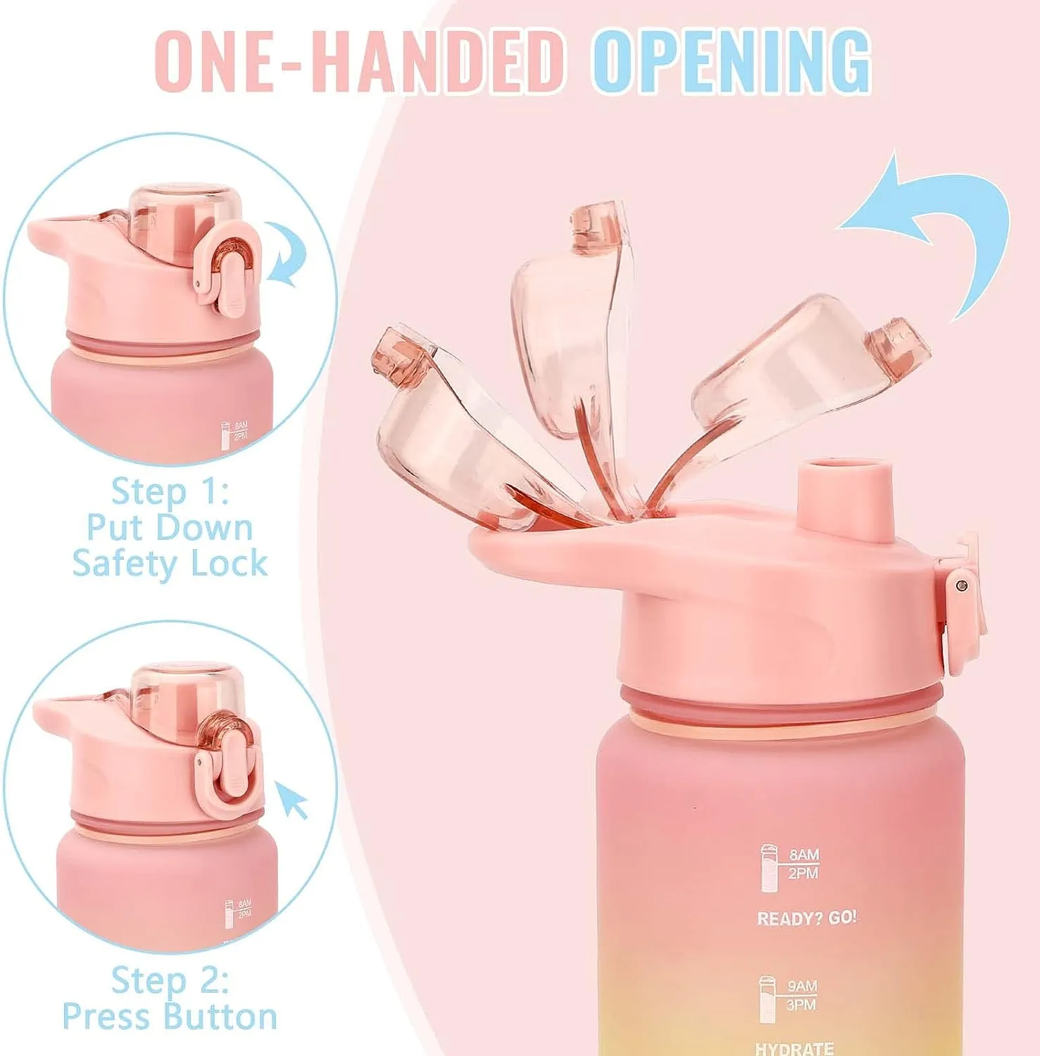 3 In 1 Multi-Color Water Bottle F58-93-1