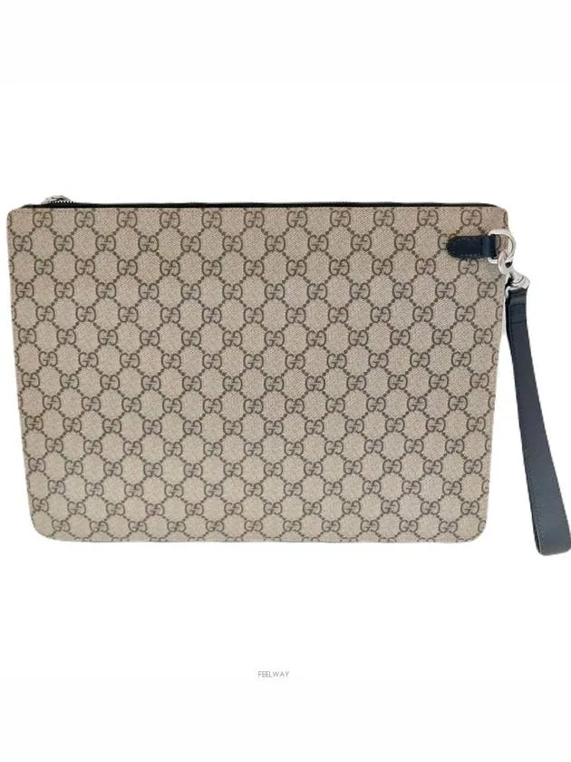 433665 Three stripe GG strap clutch bag