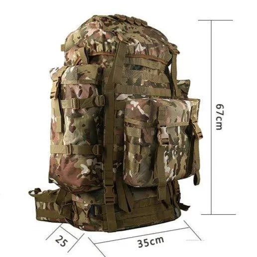 80L Hiking Backpack with Molle System