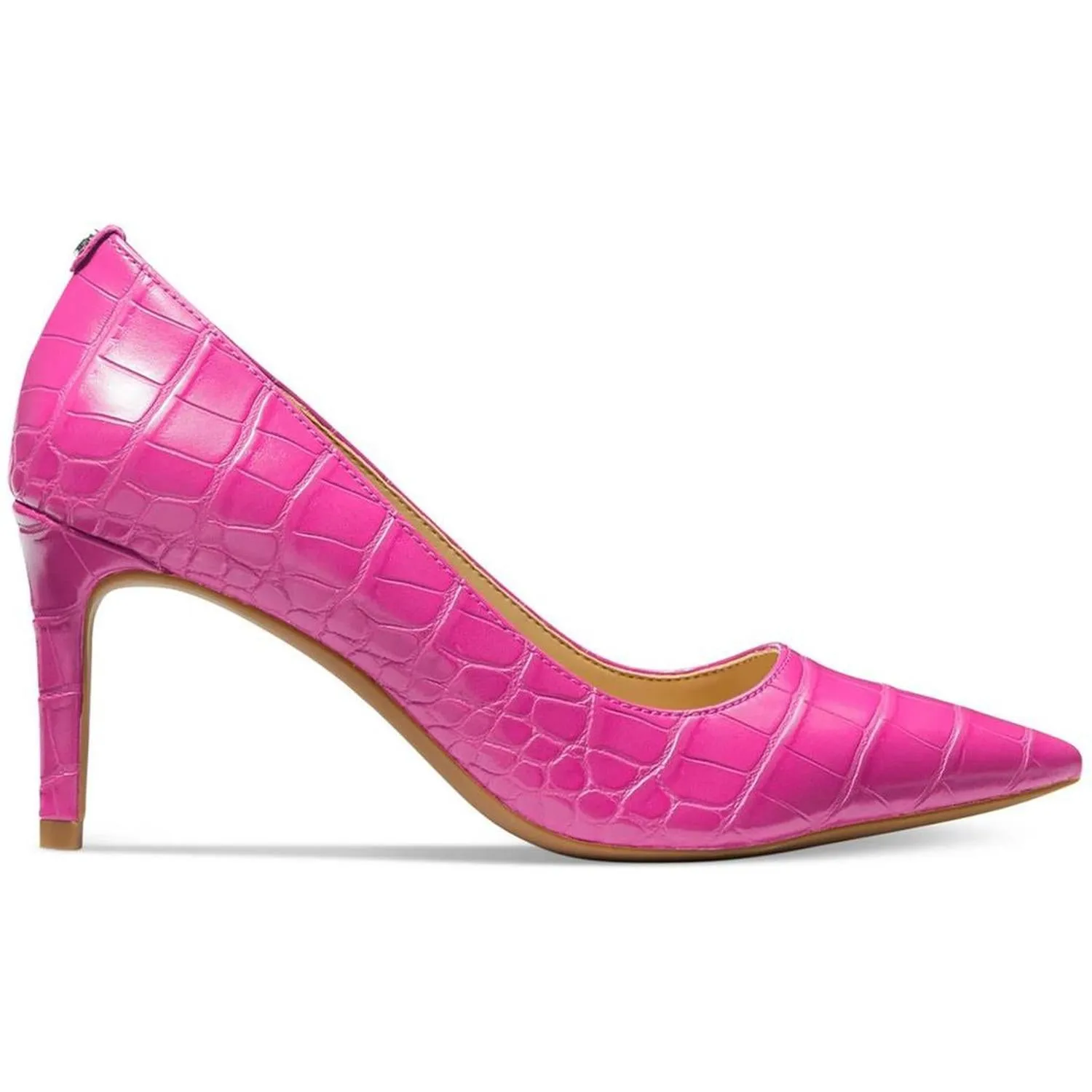 Alina Womens Faux Leather Embossed Pumps