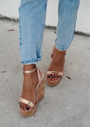 Amora Rose Gold Wedges