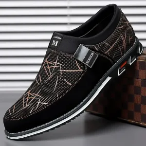 ARWEN & AJH GROUP Classic Casual Men's Leather Shoes Slip-On Loafers for Men Business Moccasins Office Men Work Flats Trend Driving Shoes Big Size