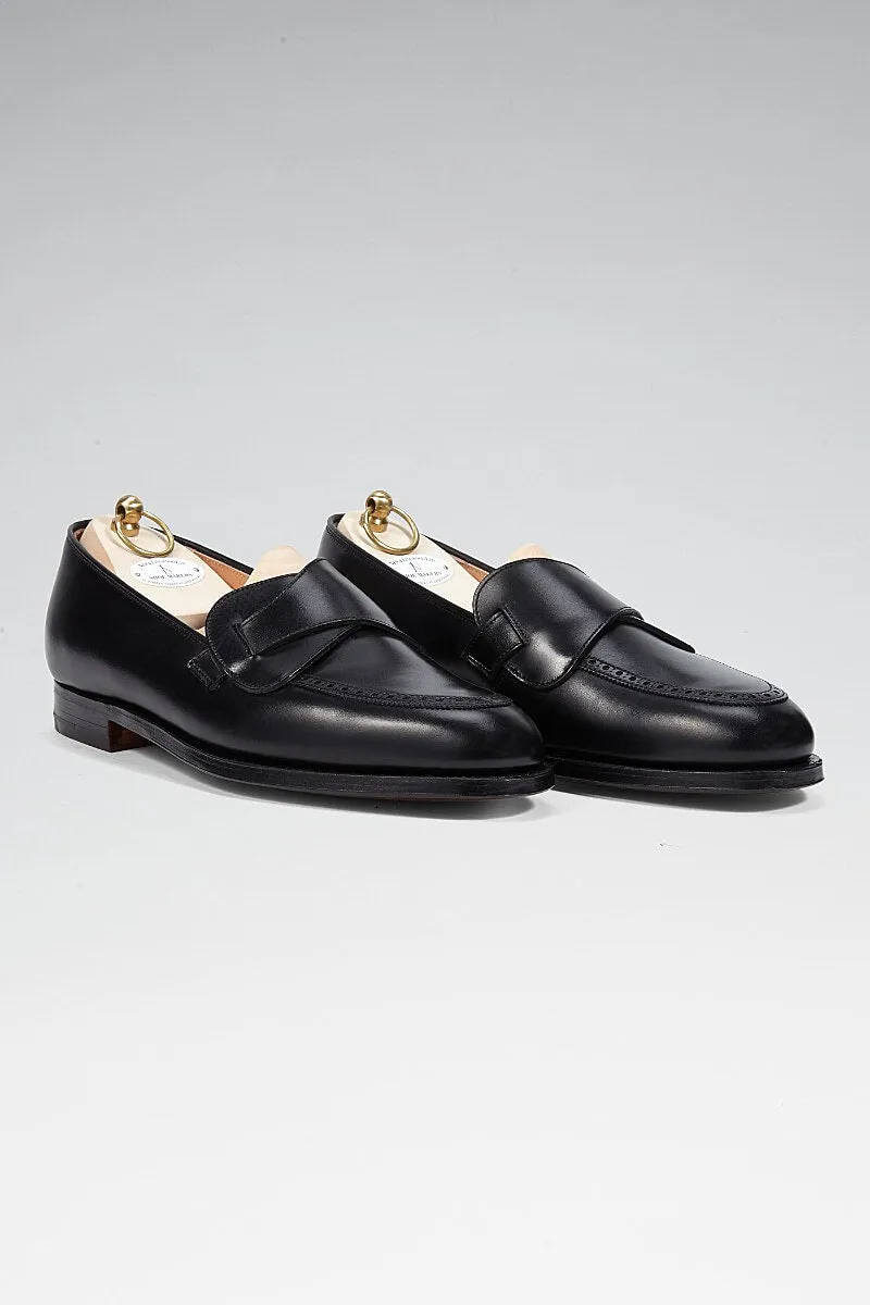 Black Calf Leather Butterfly Loafers