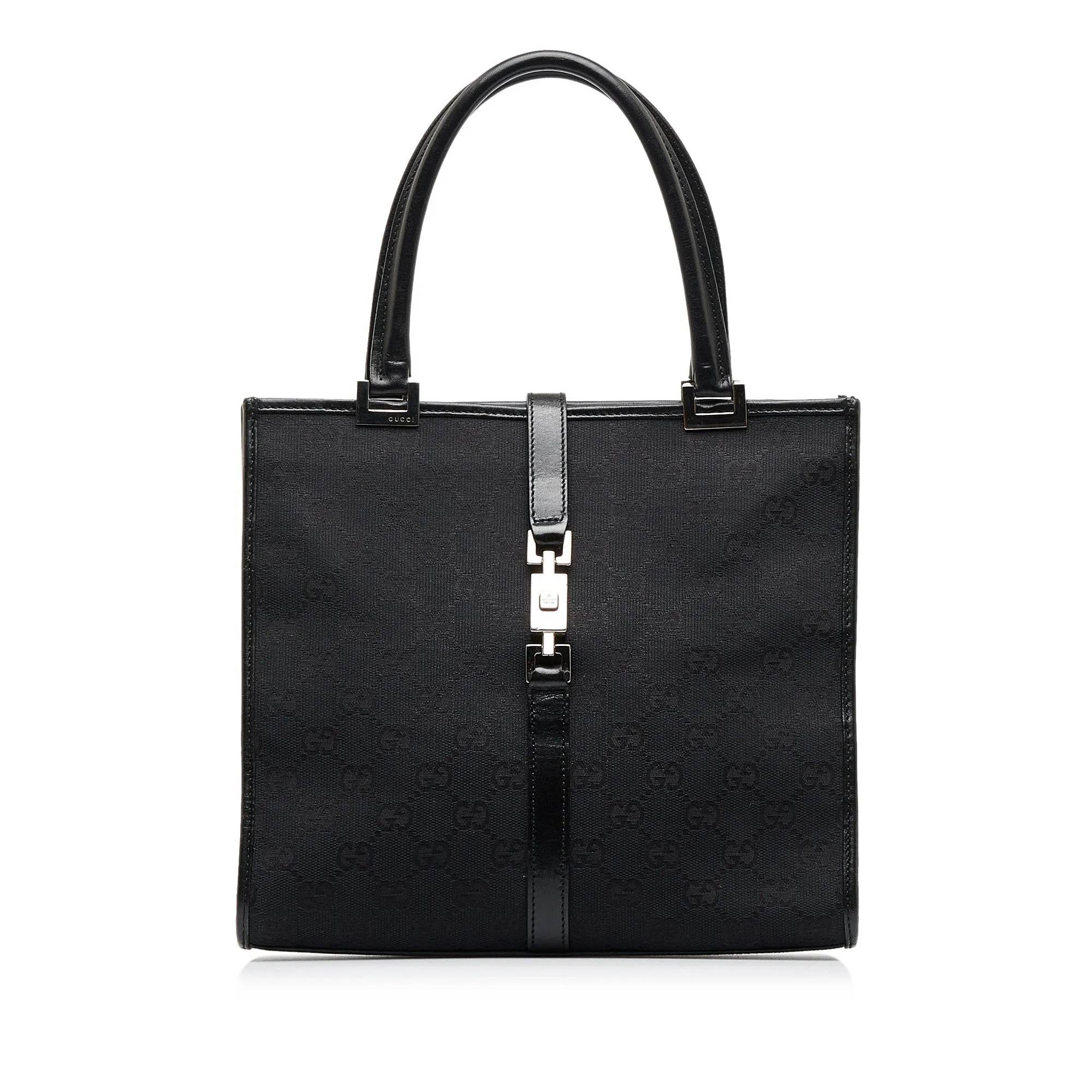 Black Gucci GG Canvas Jackie Tote Bag