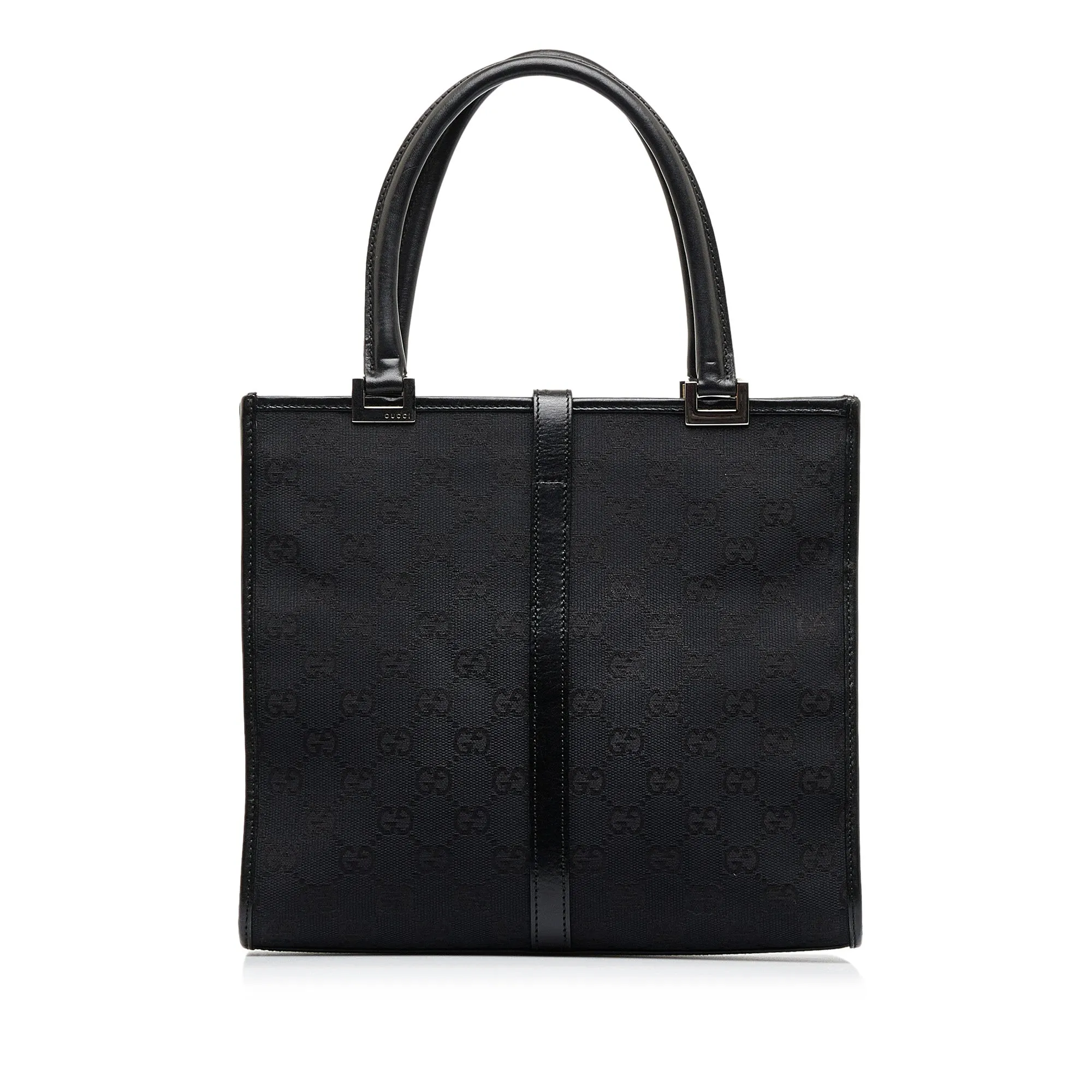 Black Gucci GG Canvas Jackie Tote Bag