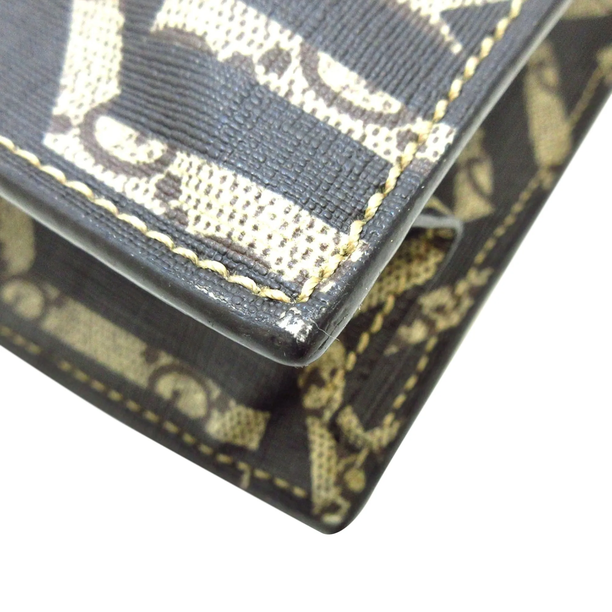 Brown Gucci GG Supreme Caleido Web Tote Satchel