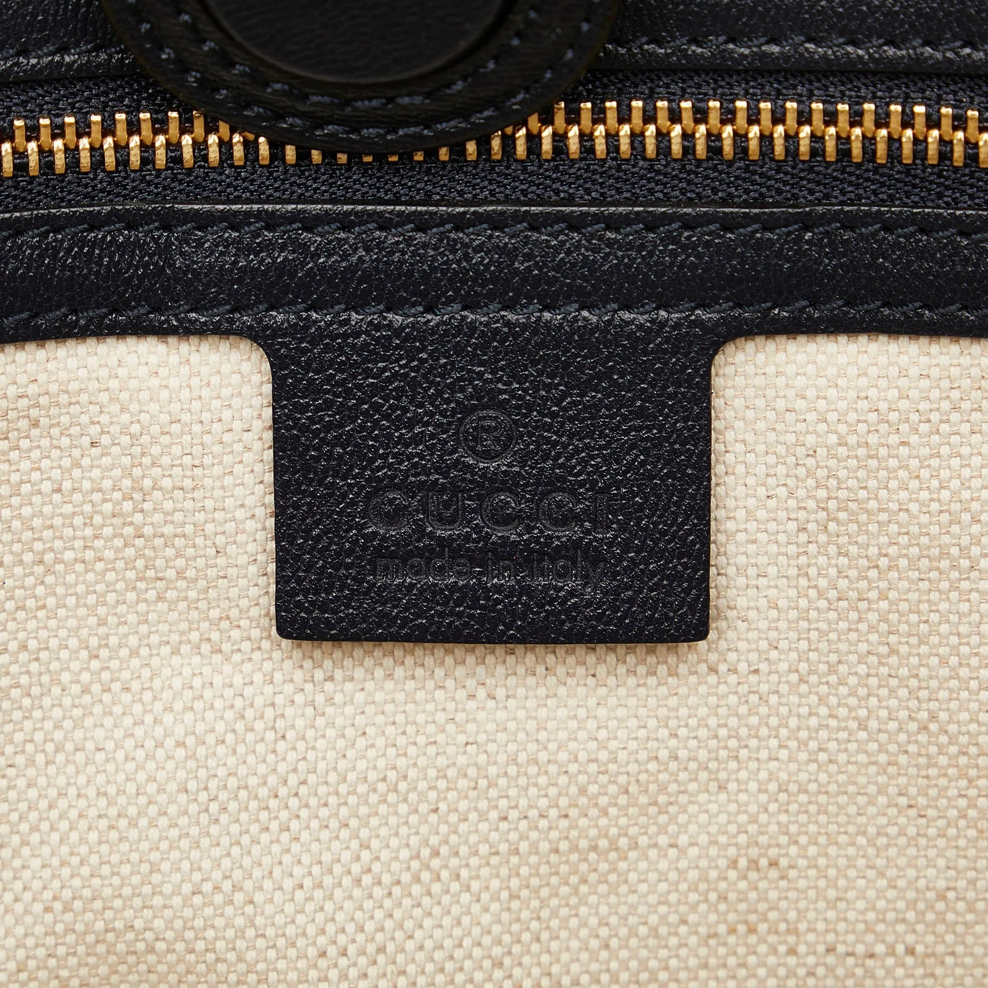 Brown Gucci Medium Raffia Ophidia Tote Bag