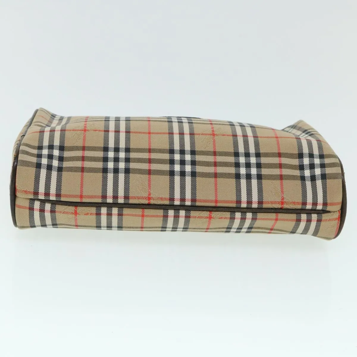 BURBERRYSs Nova Check Clutch Bag Canvas Leather Beige Brown Auth 54952