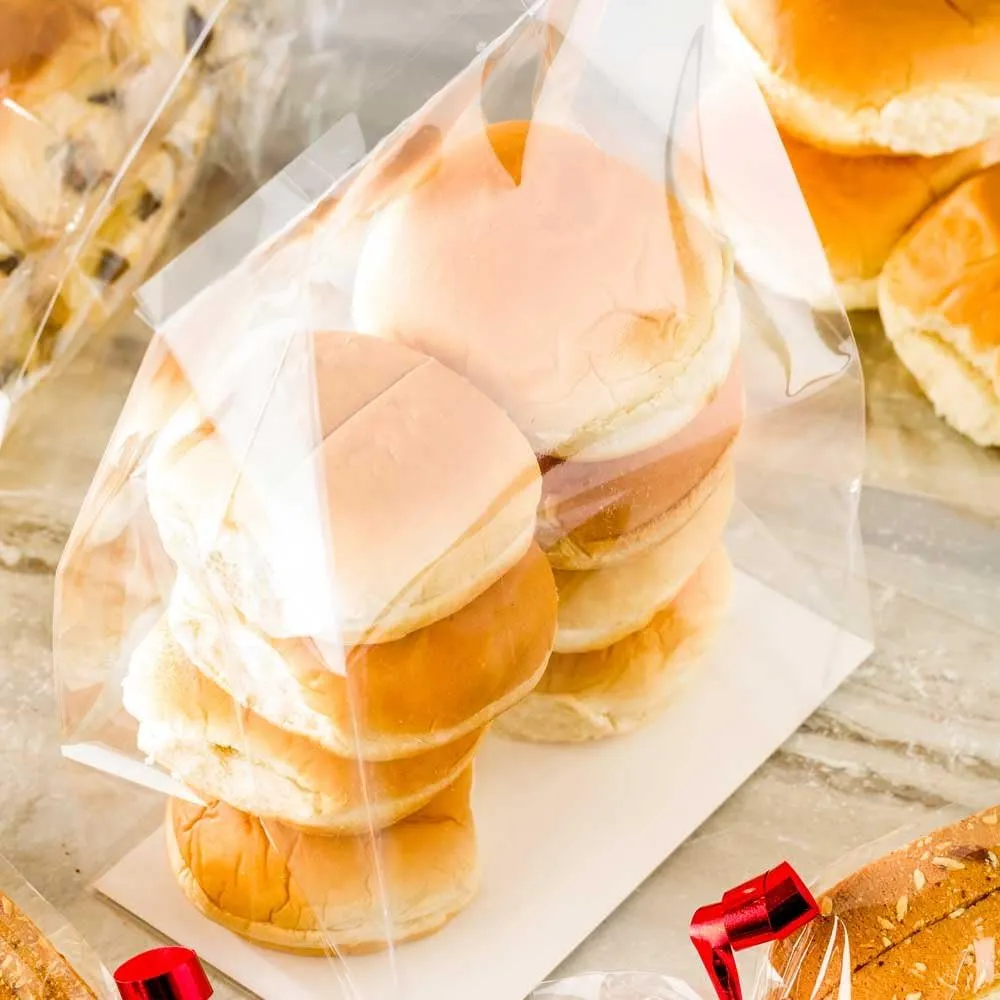 Cellophane Stand Up Food Gift Packing Bags with Gusset