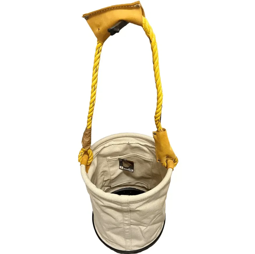Collapsible Canvas Bucket Bag - 100 LB Load Limit