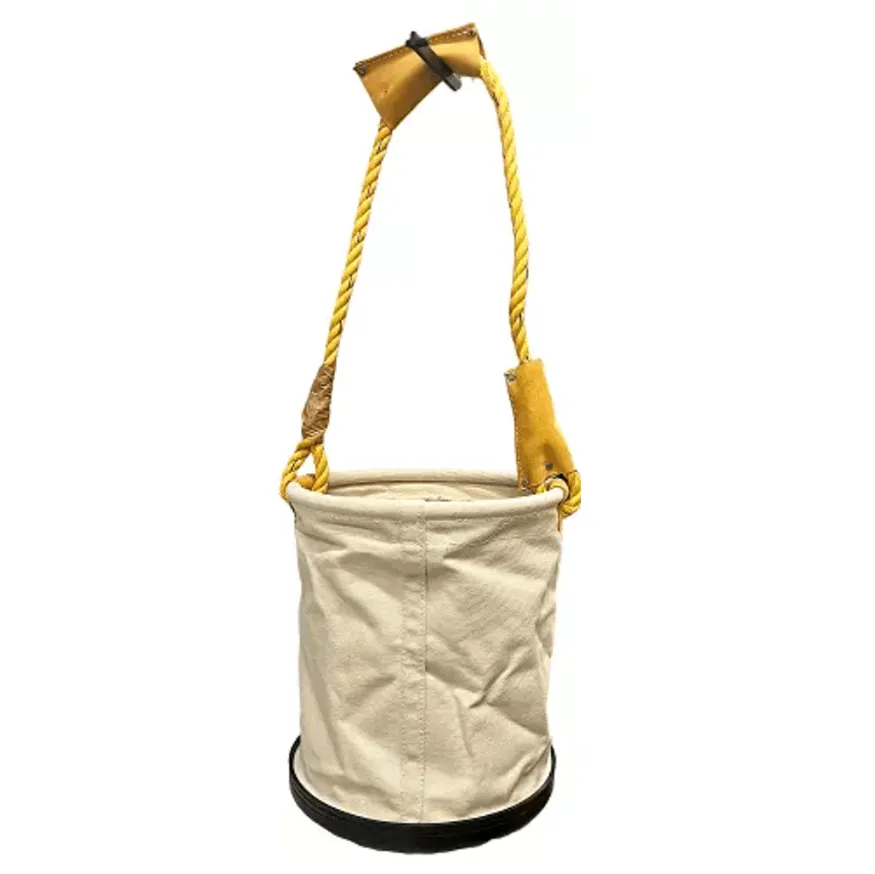 Collapsible Canvas Bucket Bag - 100 LB Load Limit