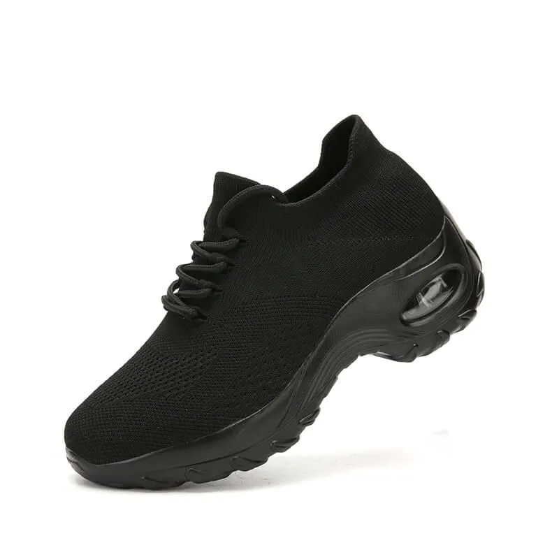 Comelyy Lace Up Walking Running Shoes Platform Sneakers