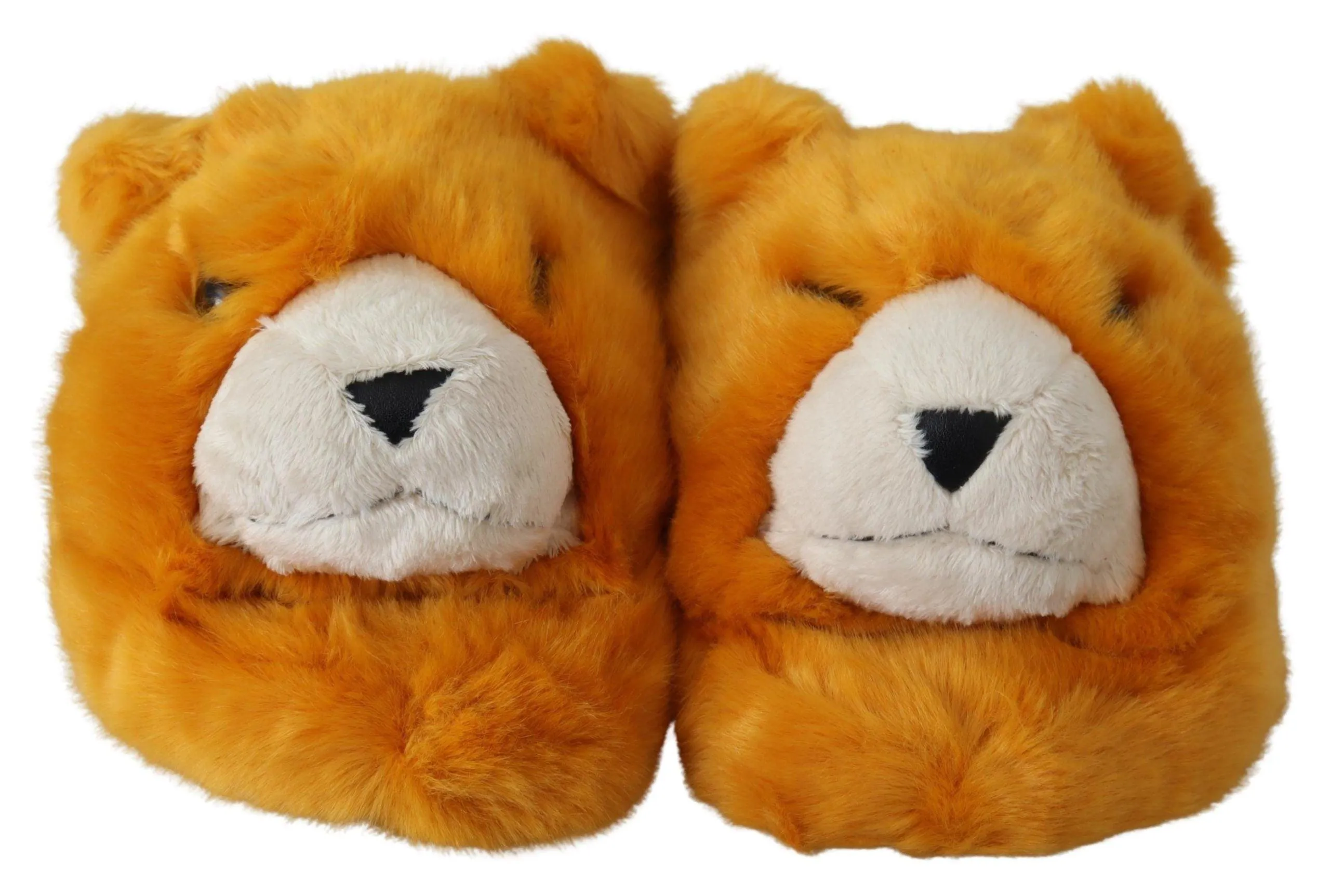 Dolce & Gabbana Yellow LION Flats Slippers Sandals