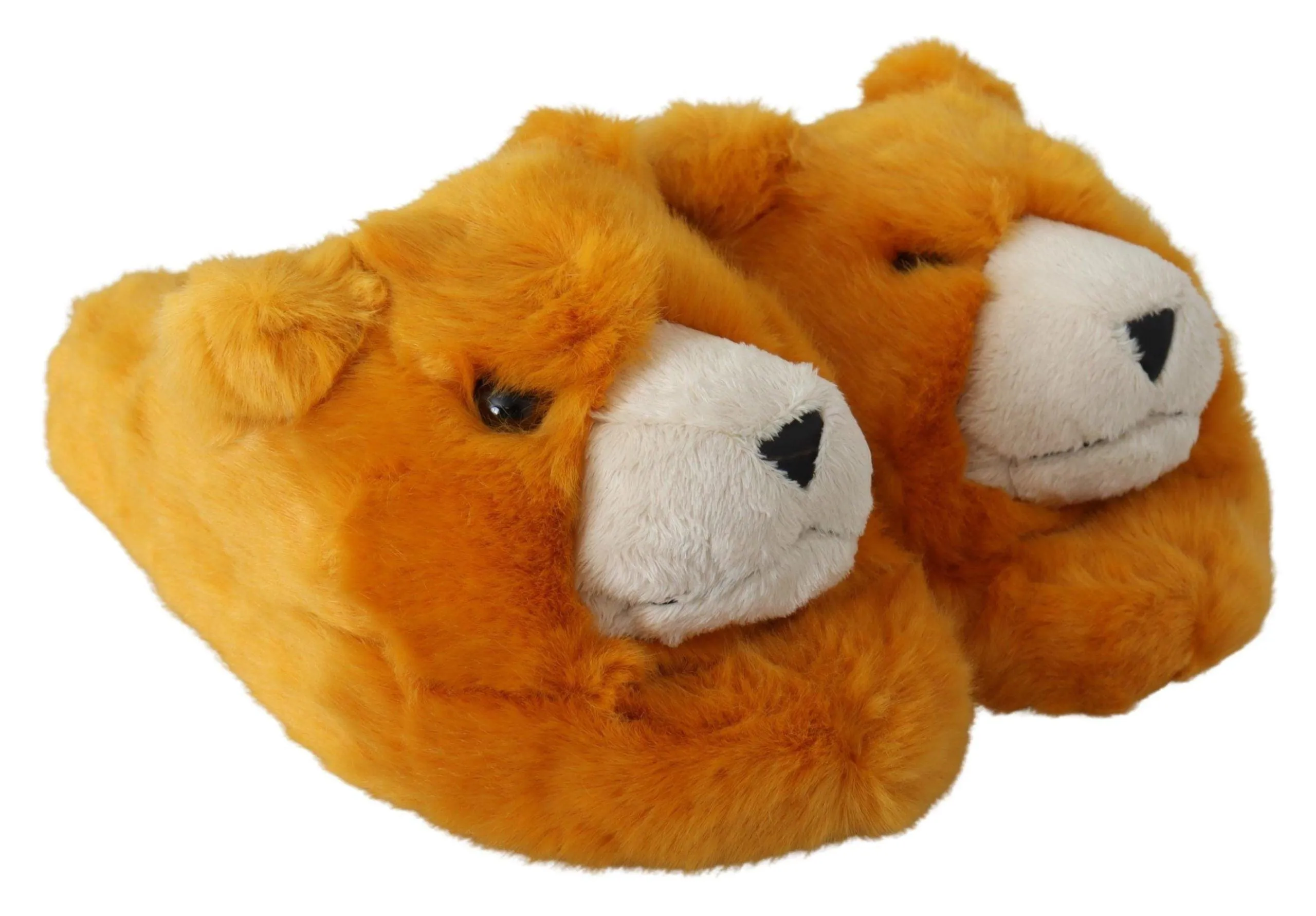 Dolce & Gabbana Yellow LION Flats Slippers Sandals