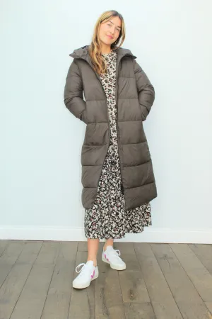 Ecoalf Lenox Long Jacket in Dark Bronze