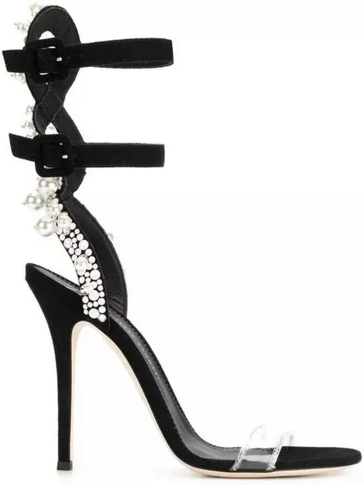 Embellished Double-Strap Sandals