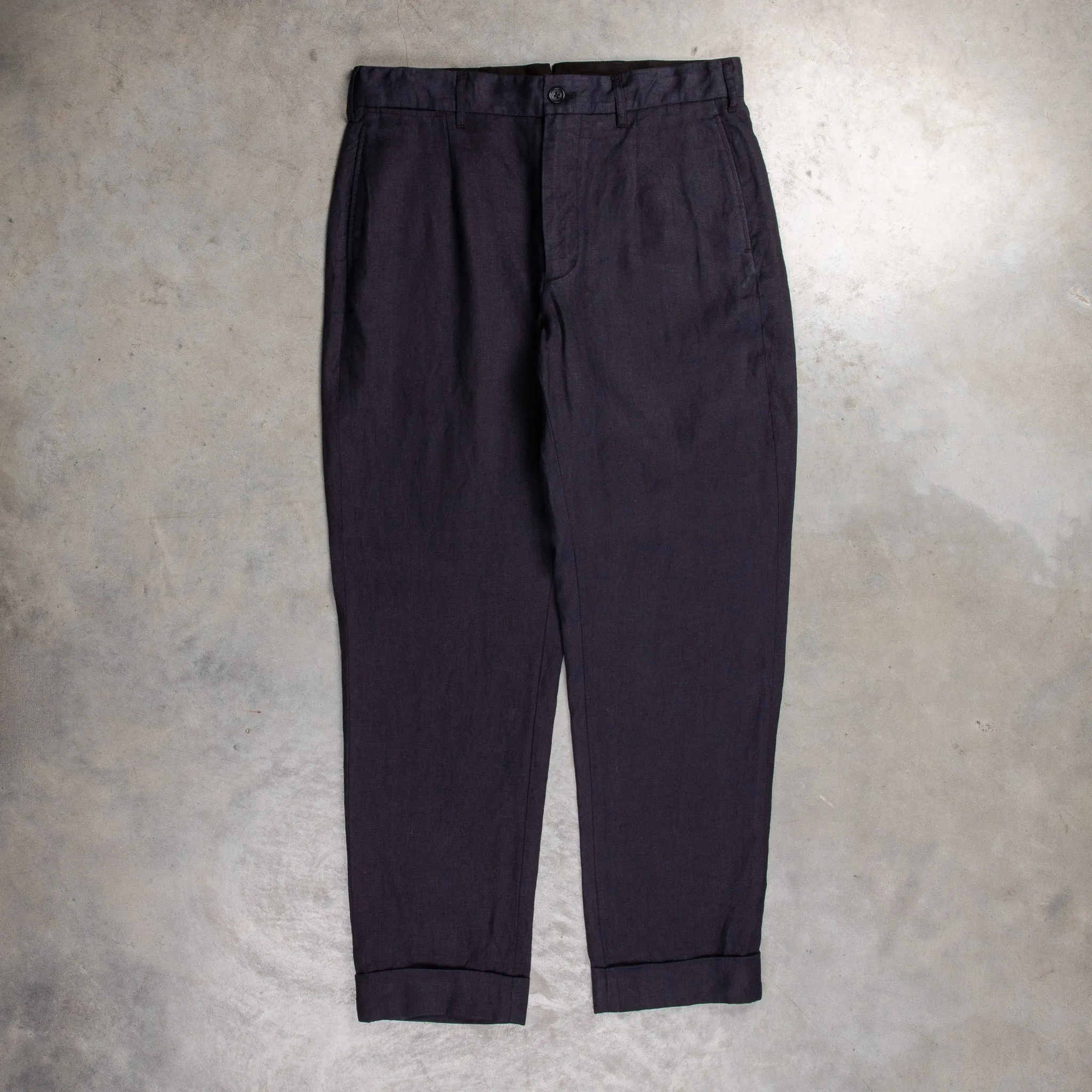 Engineered Garments Andover Pant Navy Linen Twill
