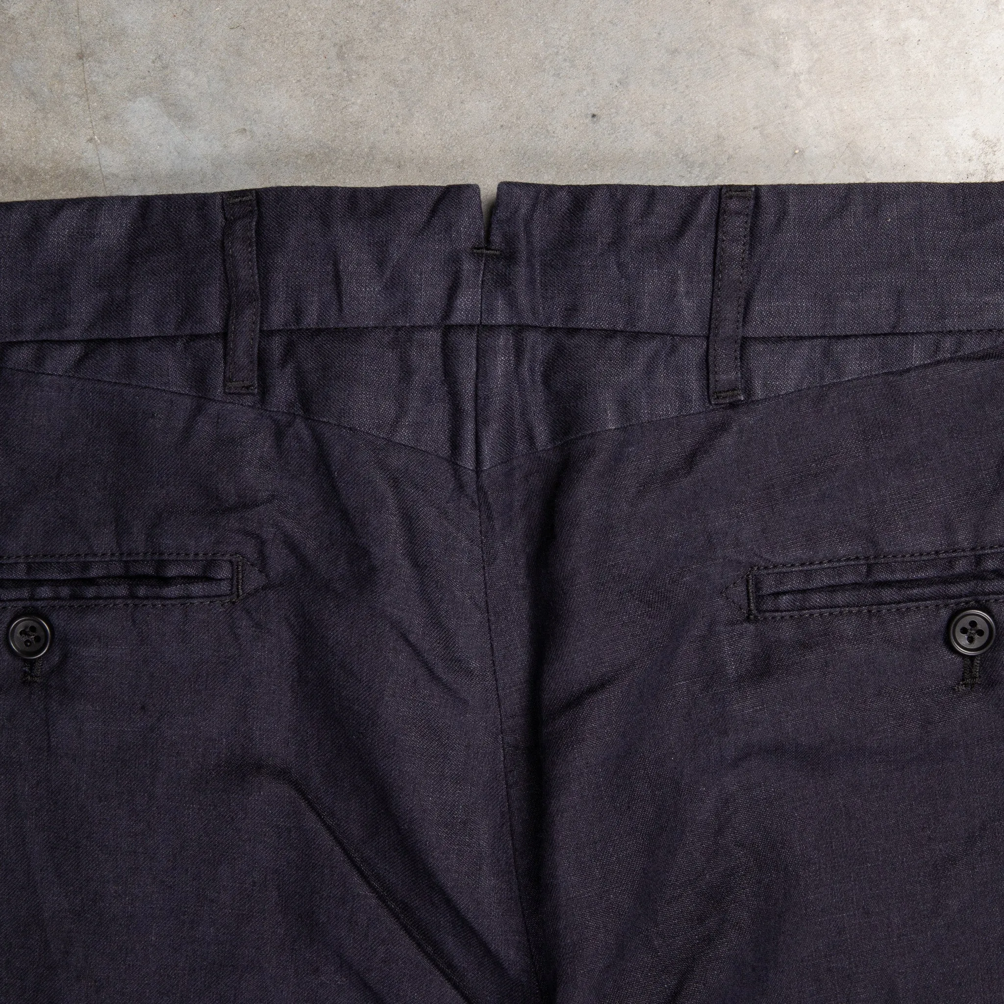 Engineered Garments Andover Pant Navy Linen Twill