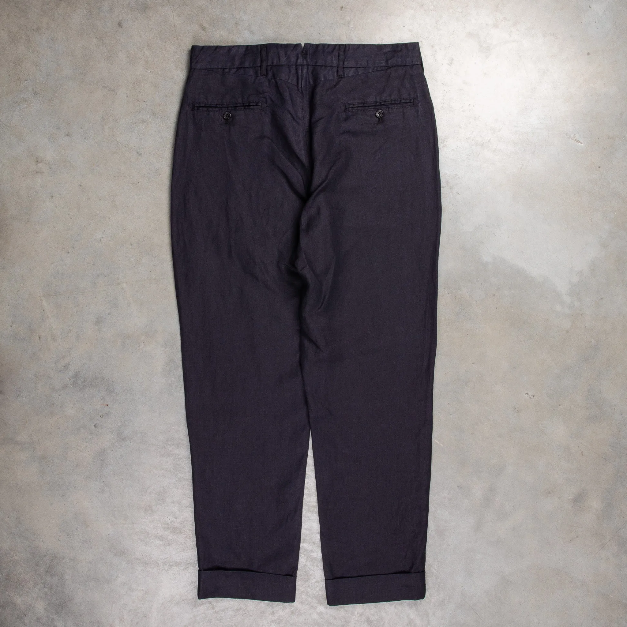 Engineered Garments Andover Pant Navy Linen Twill