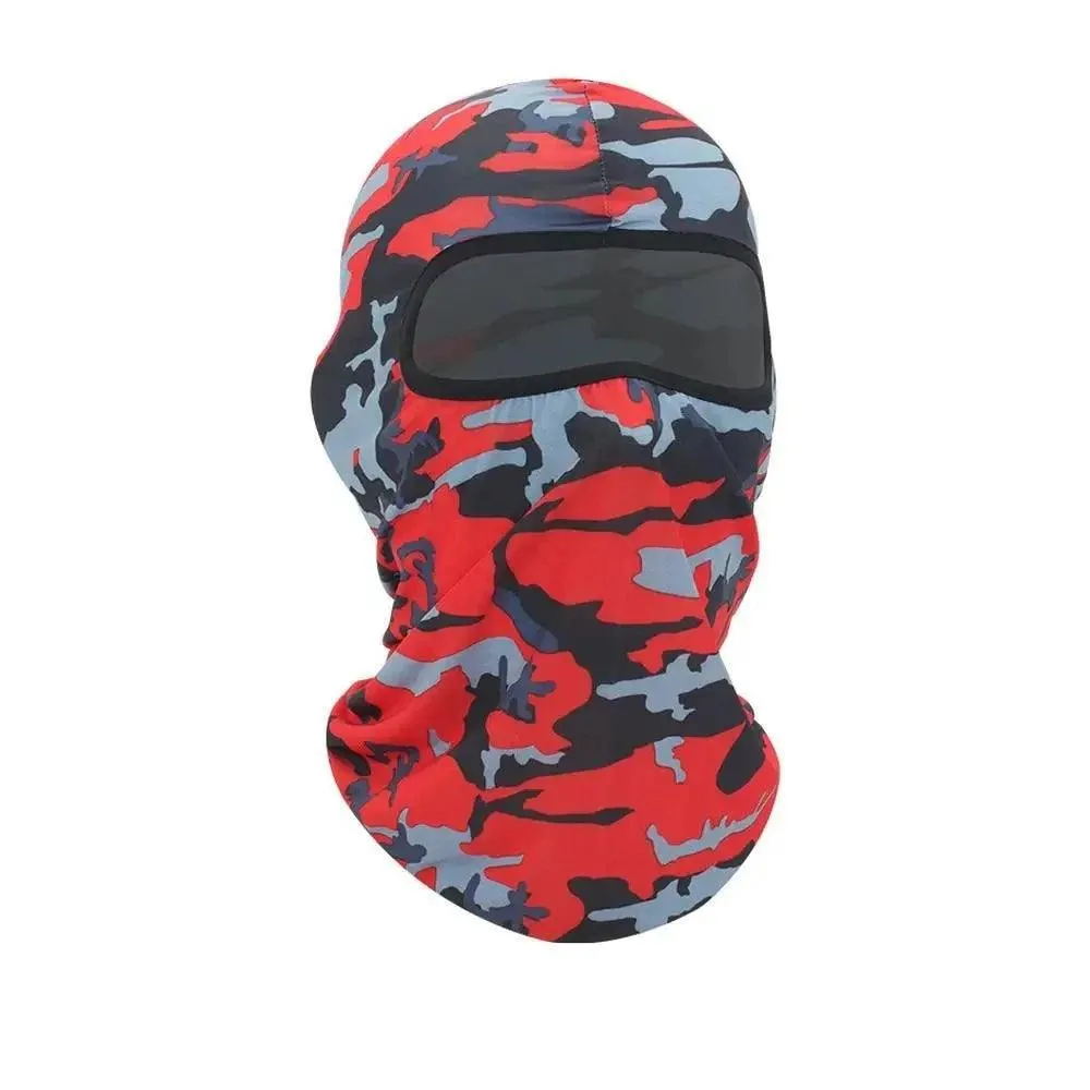 Full Face Mask, Durable Lycra, Breathable Fabric, Snug Fit, Lightweight, Anti-UV, Quick Dry, Adjustable, Unisex, Perfect for Outdoor Activities