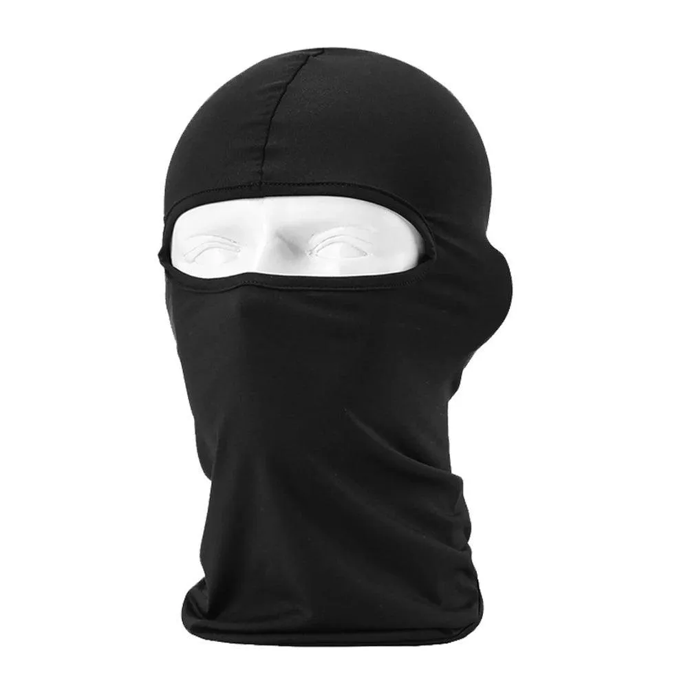 Full Face Mask, Durable Lycra, Breathable Fabric, Snug Fit, Lightweight, Anti-UV, Quick Dry, Adjustable, Unisex, Perfect for Outdoor Activities