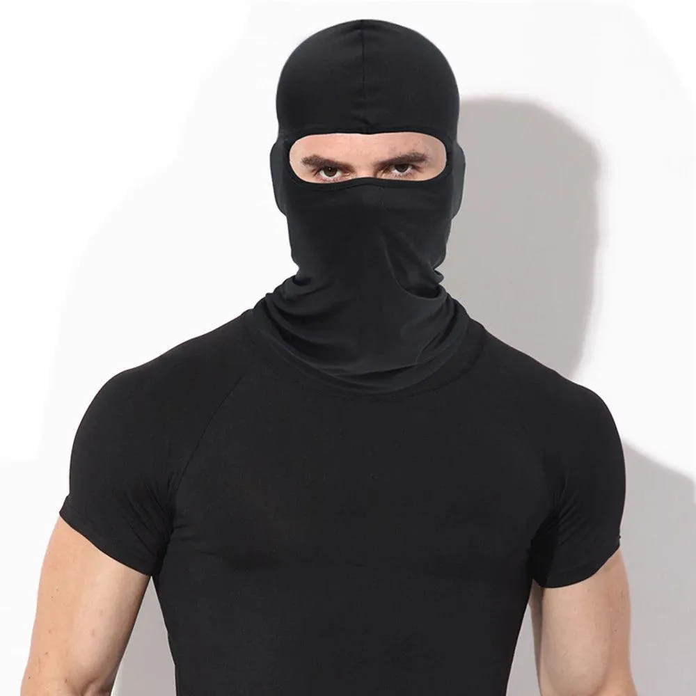 Full Face Mask, Durable Lycra, Breathable Fabric, Snug Fit, Lightweight, Anti-UV, Quick Dry, Adjustable, Unisex, Perfect for Outdoor Activities