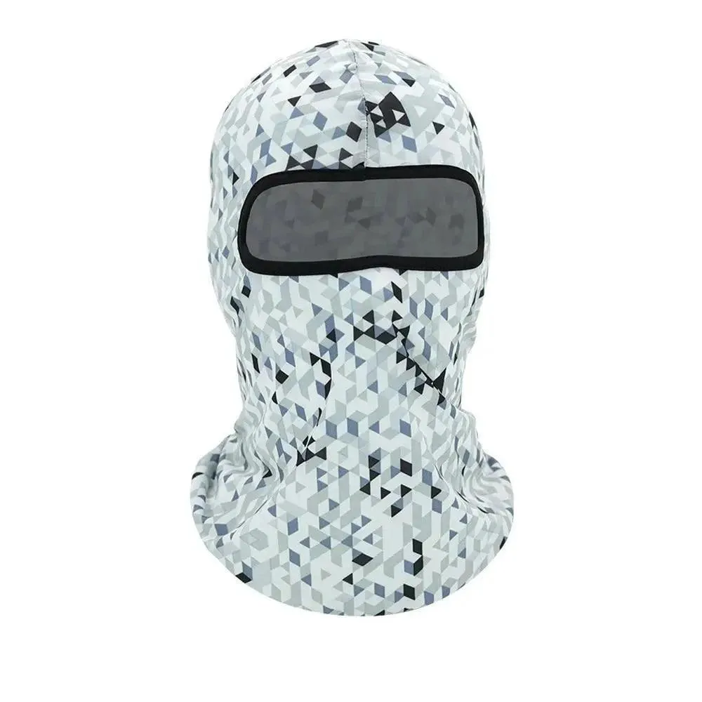 Full Face Mask, Durable Lycra, Breathable Fabric, Snug Fit, Lightweight, Anti-UV, Quick Dry, Adjustable, Unisex, Perfect for Outdoor Activities