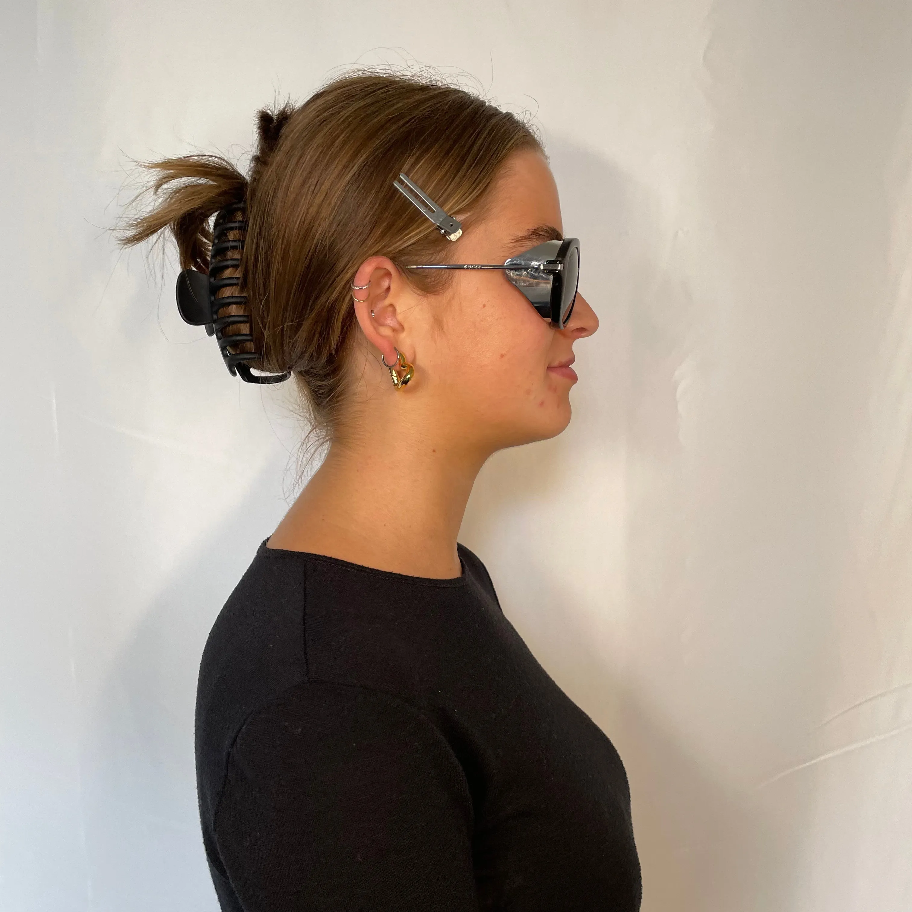 Gucci Black Resin Steampunk Sunglasses GG3737/s