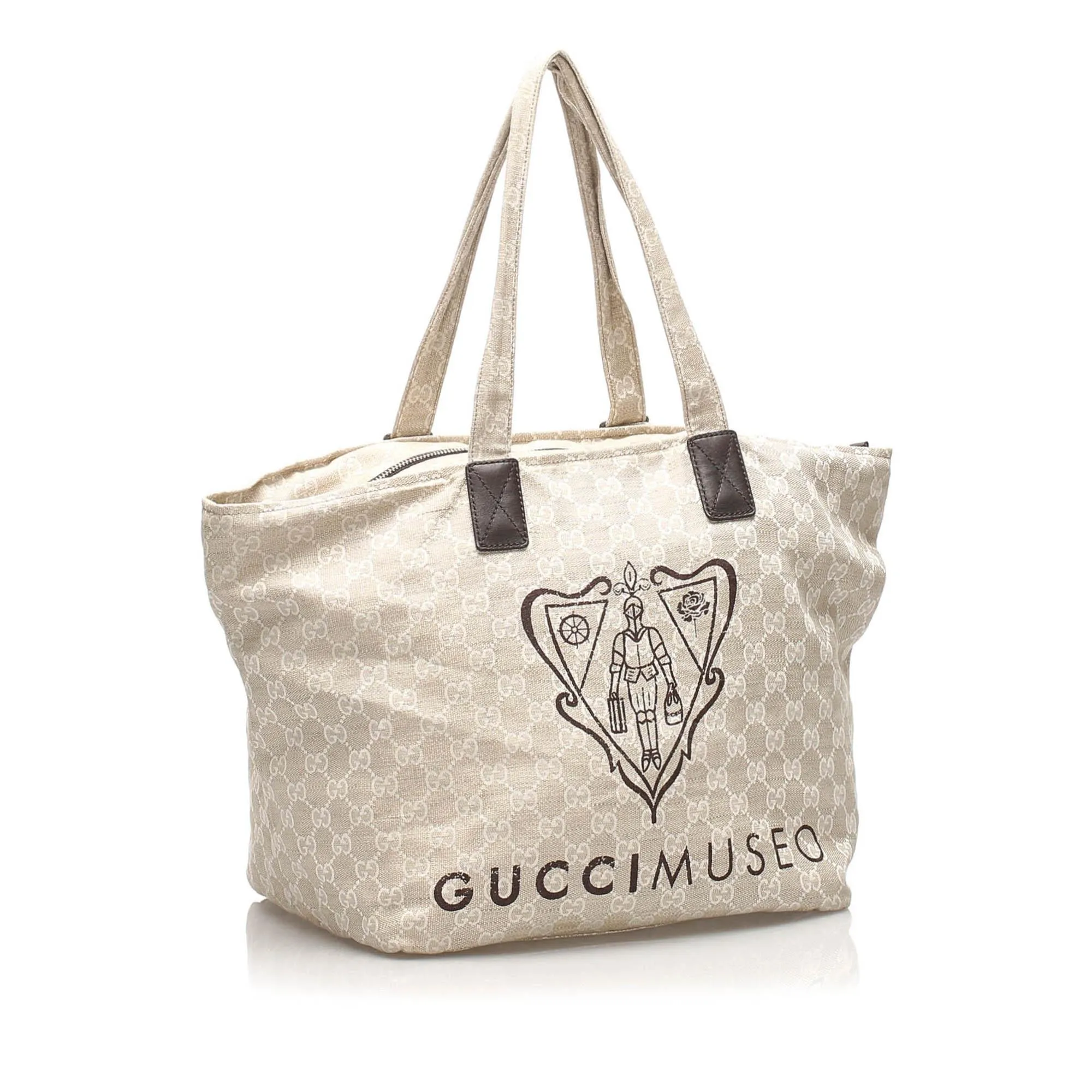 Gucci GG Canvas Museo Tote Bag (SHG-10950)