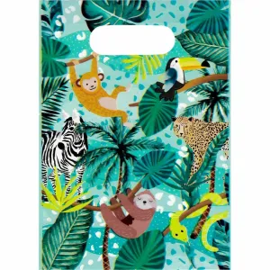 Jungle Party Loot Bags - 8 Pkt