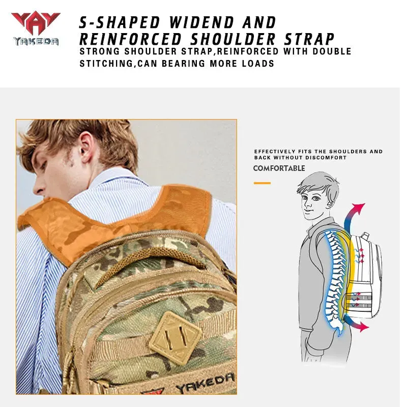 KF-087 Tactical Backpack 1000D Military  Army Bag Outdoor Waterproof 40L Bagpack Waterproof Travel Hiking Mochila Molle Bags