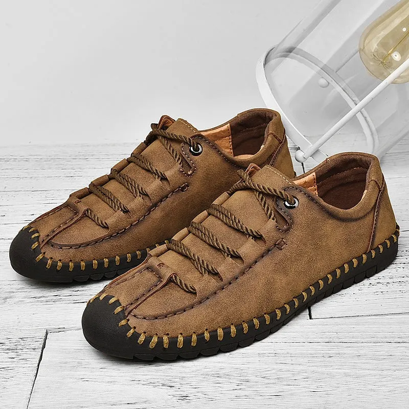 LaceStyle - Microfiber Leather Lace-Up Shoes by The Nevermore