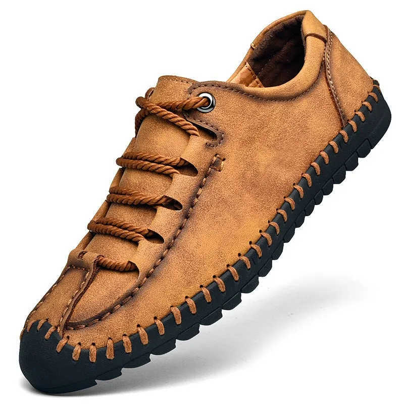 LaceStyle - Microfiber Leather Lace-Up Shoes by The Nevermore
