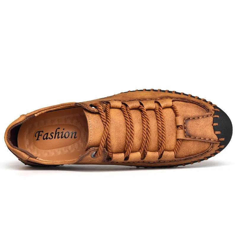 LaceStyle - Microfiber Leather Lace-Up Shoes by The Nevermore