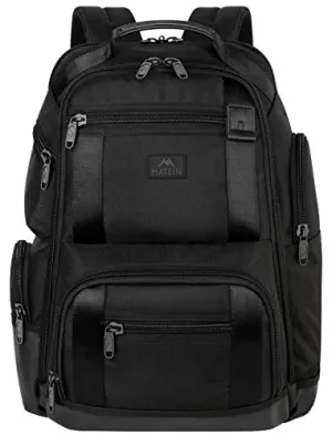 Large Travel Backpack, Professional Business Carry on Backpack for Men and Women,Large TSA Laptop Backpack Water Resistant Flight Approved Computer Bag Weekender Daypack Fit 17inch Laptop,Black
