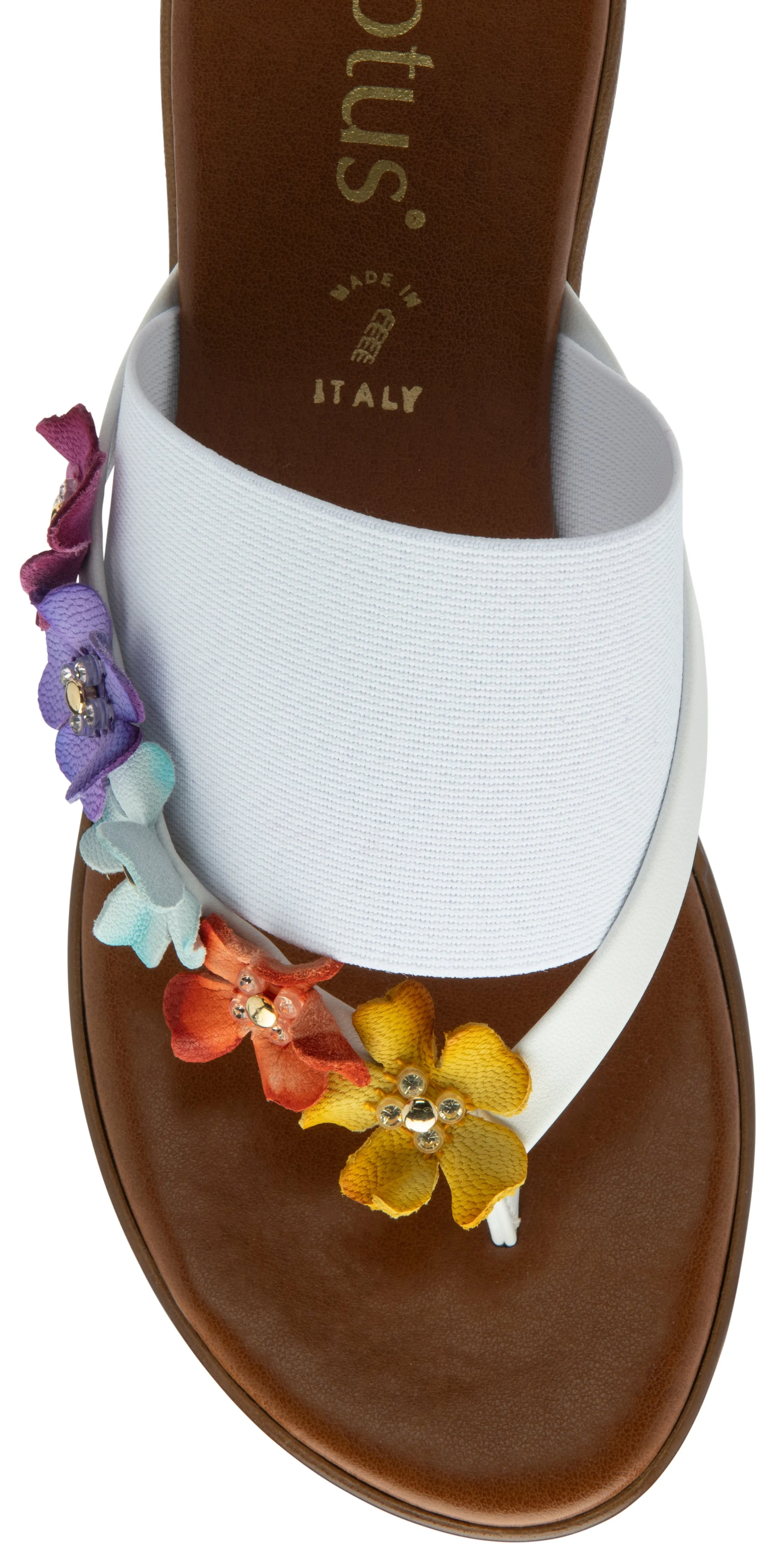 Lotus Toe-post sandal Carlotta WHITE ULP270