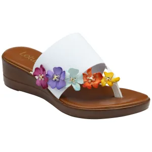Lotus Toe-post sandal Carlotta WHITE ULP270