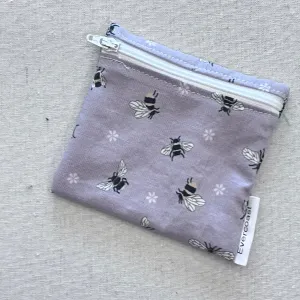 Mauve Bee Reusable Mini Snack Bag